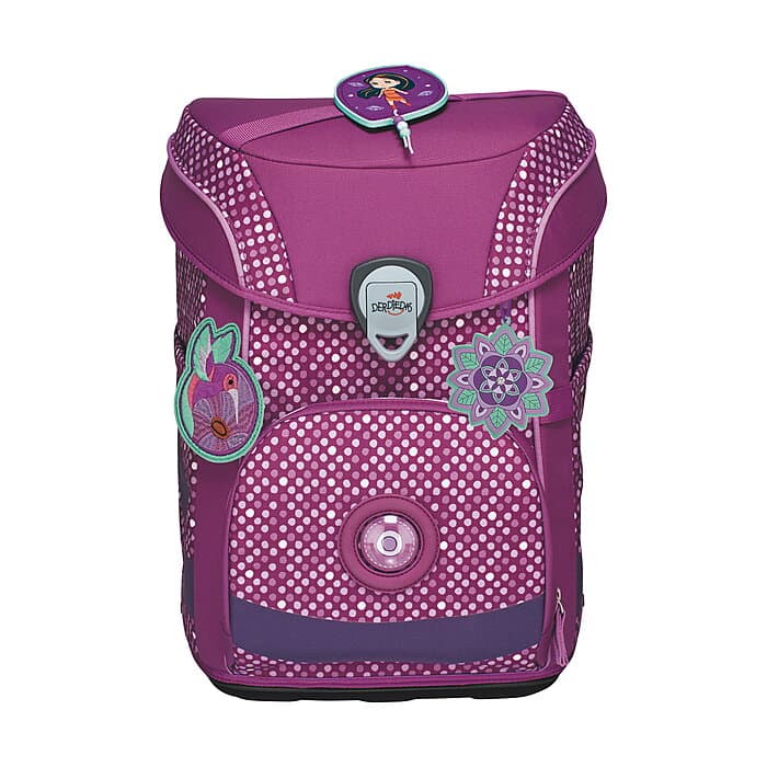 DerDieDas Ergoflex Easy Purple Dots 5tlg. Schulranzenset