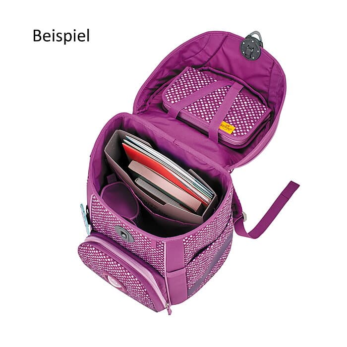 DerDieDas Ergoflex Easy Purple Dots 5tlg. Schulranzenset