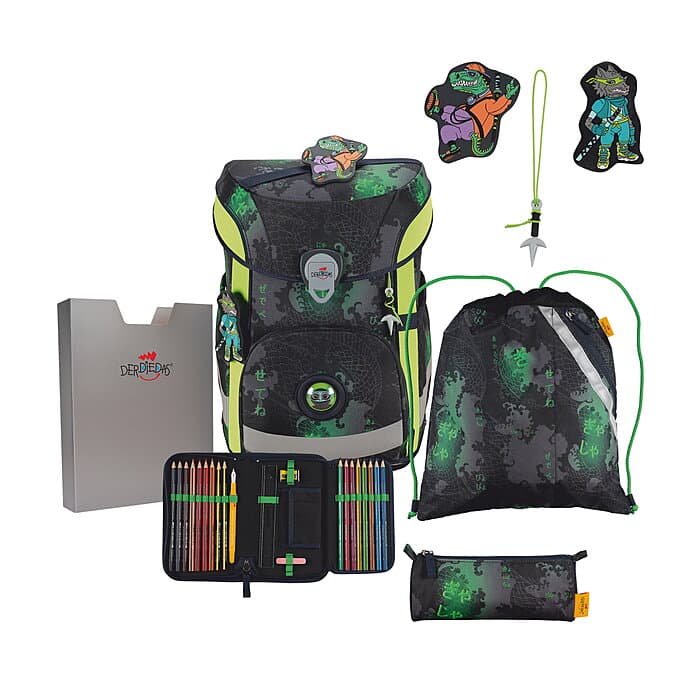 DerDieDas ErgoFlex Easy Funny Fighter Schulranzen-Set