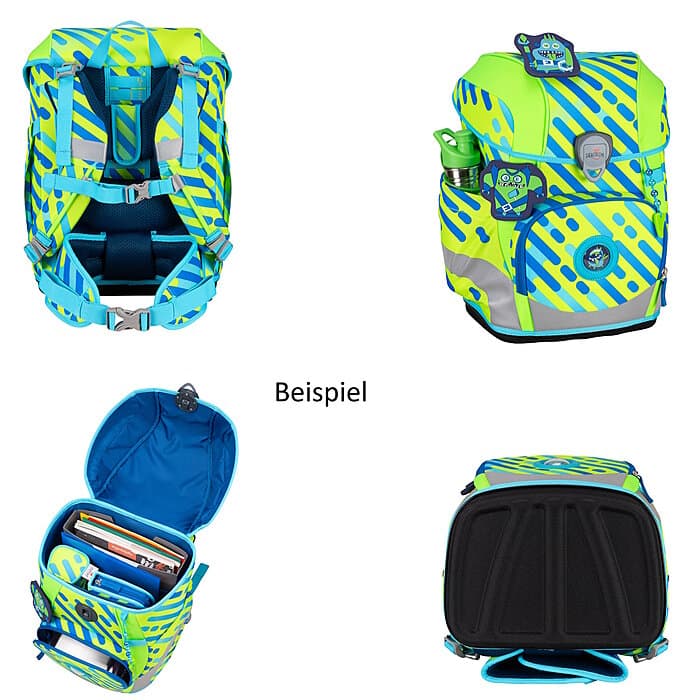 DerDieDas ErgoFlex Tiny NEON Monster Schulranzenset
