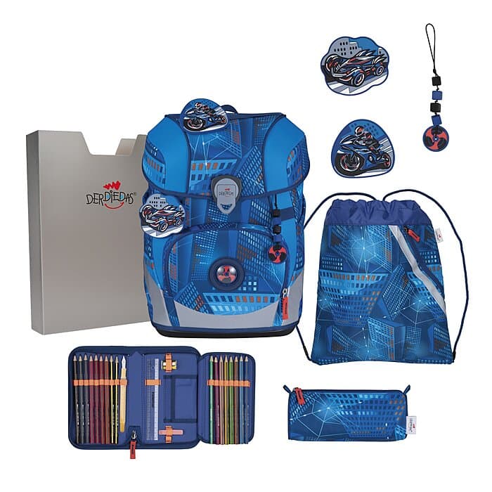 DerDieDas ErgoFlex Tiny Schulranzen Set Turbo Speed 6-teilig