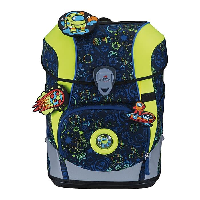 DerDieDas ErgoFlex Tiny Schulranzen Set Neon Crazy 6-teilig