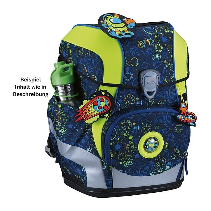 DerDieDas ErgoFlex Tiny Schulranzen Set Neon Crazy 6-teilig