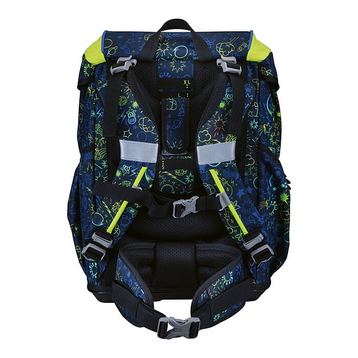 DerDieDas ErgoFlex Light Schulranzen Set Neon Crazy 6-teilig