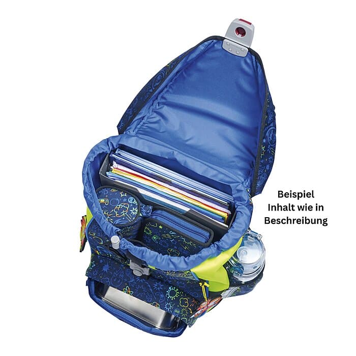 DerDieDas ErgoFlex Light Schulranzen Set Neon Crazy 6-teilig