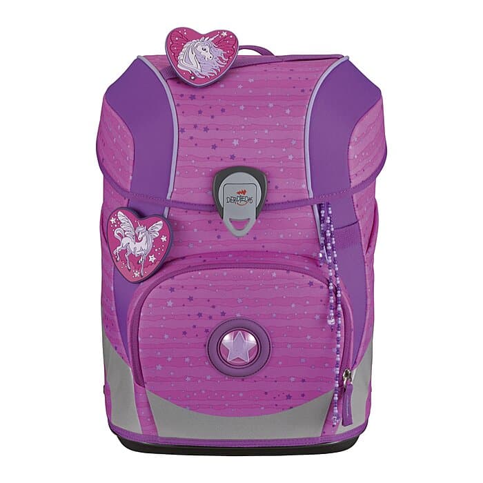 DerDieDas ErgoFlex Tiny Schulranzen Set Purple Unicorn 6-teilig