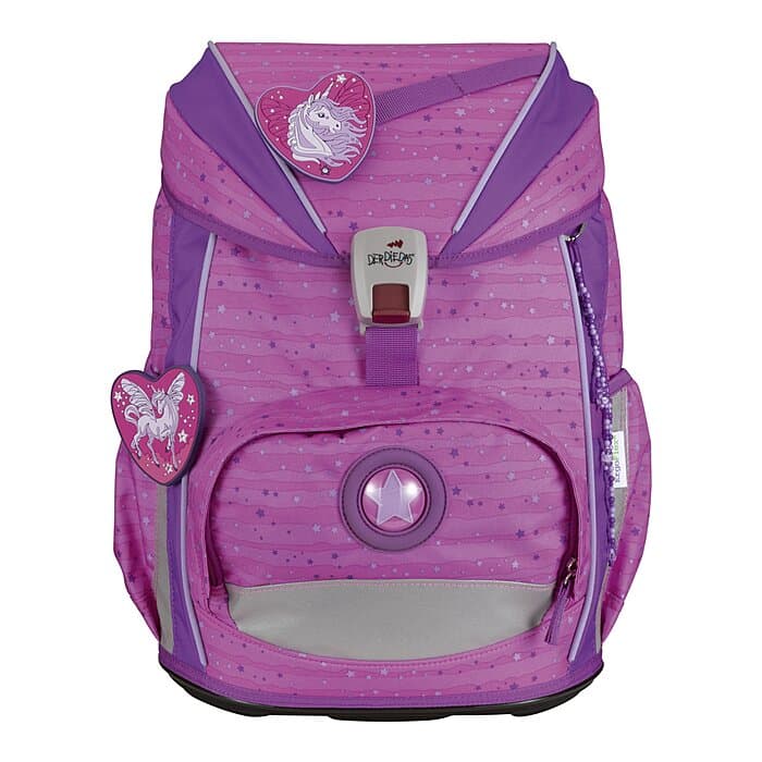 DerDieDas ErgoFlex Light Schulranzen Set Purple Unicorn 6-teilig