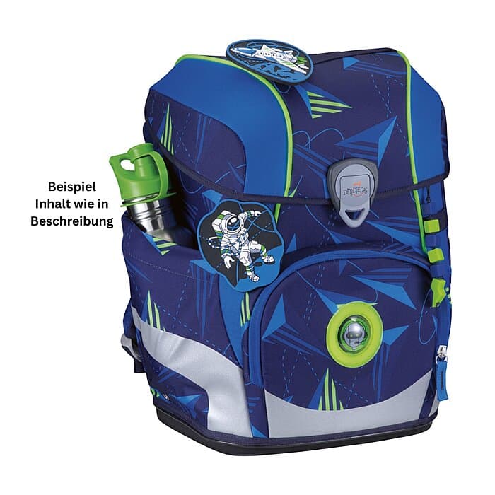 DerDieDas ErgoFlex Tiny LED Schulranzen Set Moon Mission 6-teilig