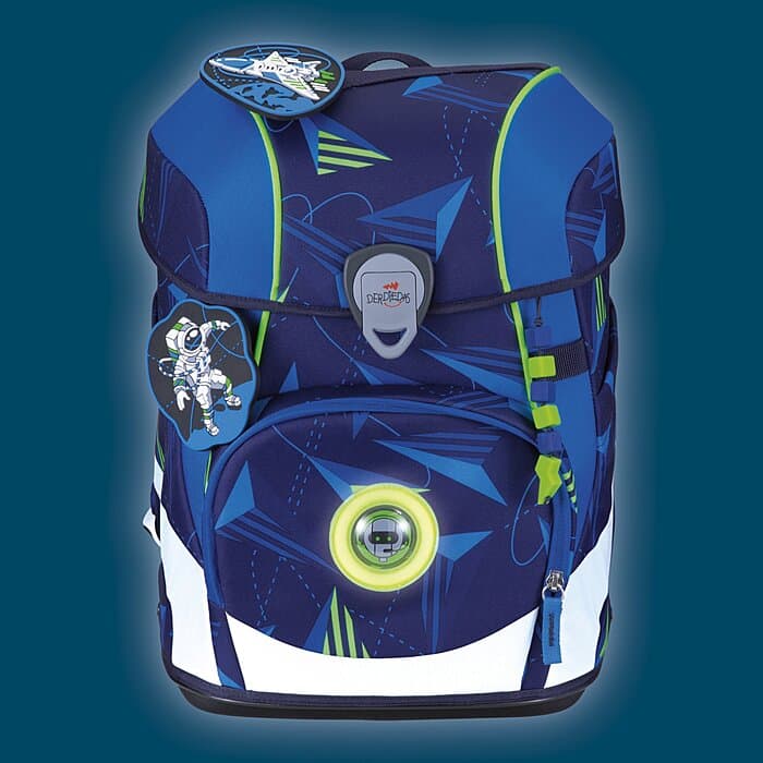 DerDieDas ErgoFlex Tiny LED Schulranzen Set Moon Mission 6-teilig