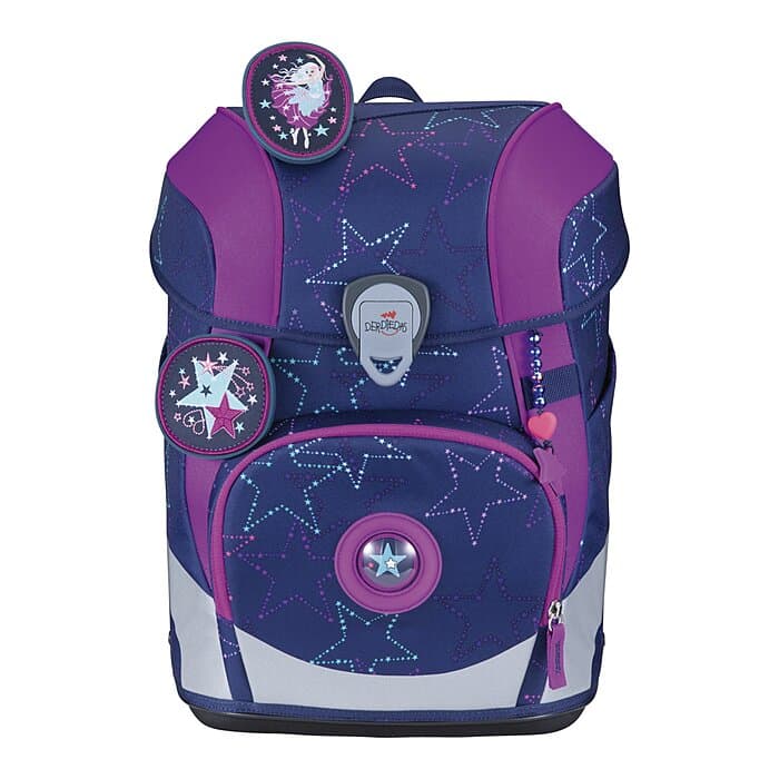 DerDieDas ErgoFlex Tiny LED Schulranzen Set Dancing Star 6-teilig