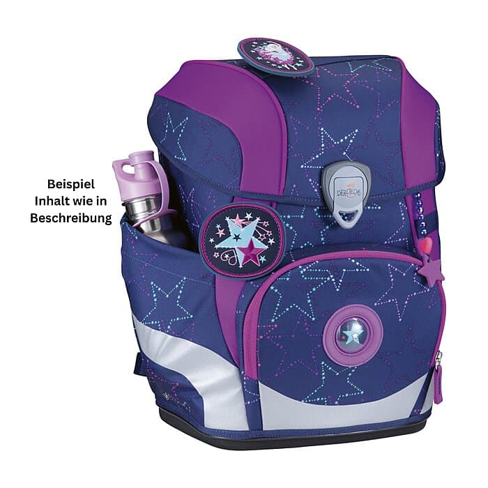 DerDieDas ErgoFlex Tiny LED Schulranzen Set Dancing Star 6-teilig