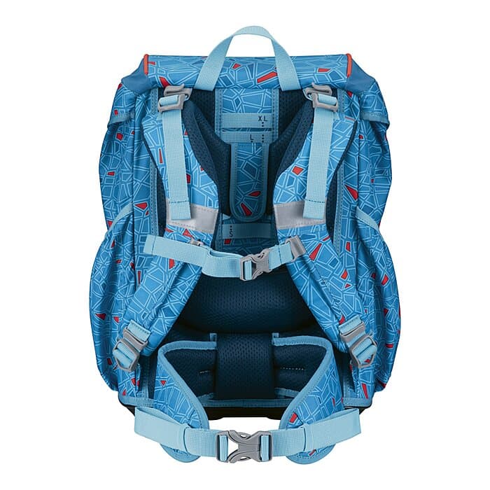 DerDieDas ErgoFlex Light Superflash Schulranzen Set Blue Ice