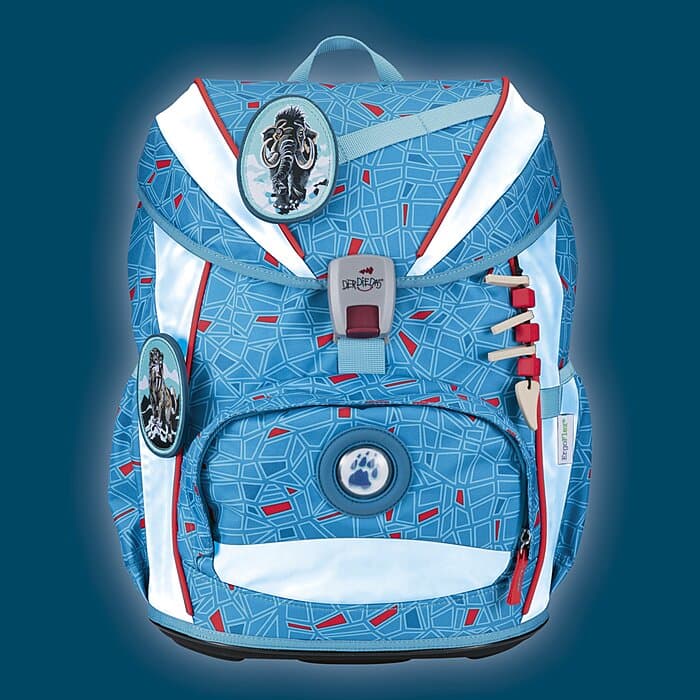 DerDieDas ErgoFlex Light Superflash Schulranzen Set Blue Ice