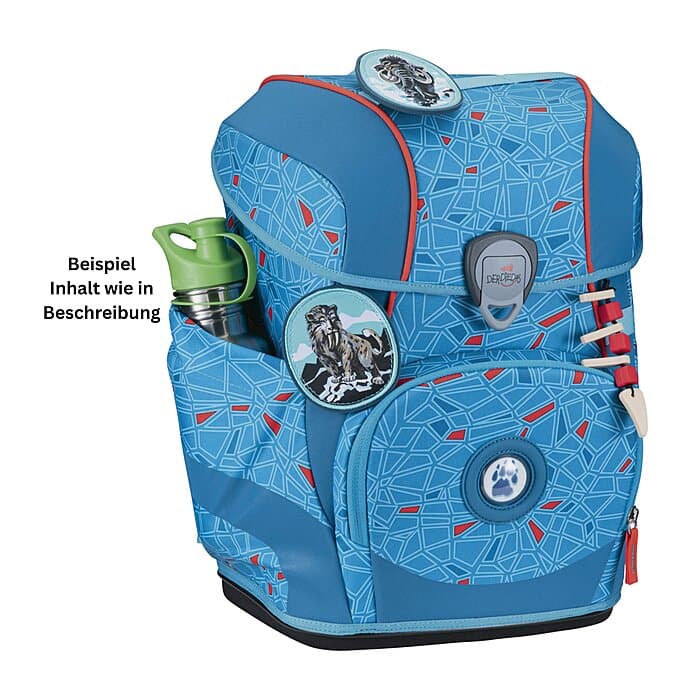 DerDieDas ErgoFlex Tiny Superflash Schulranzen Set Blue Ice