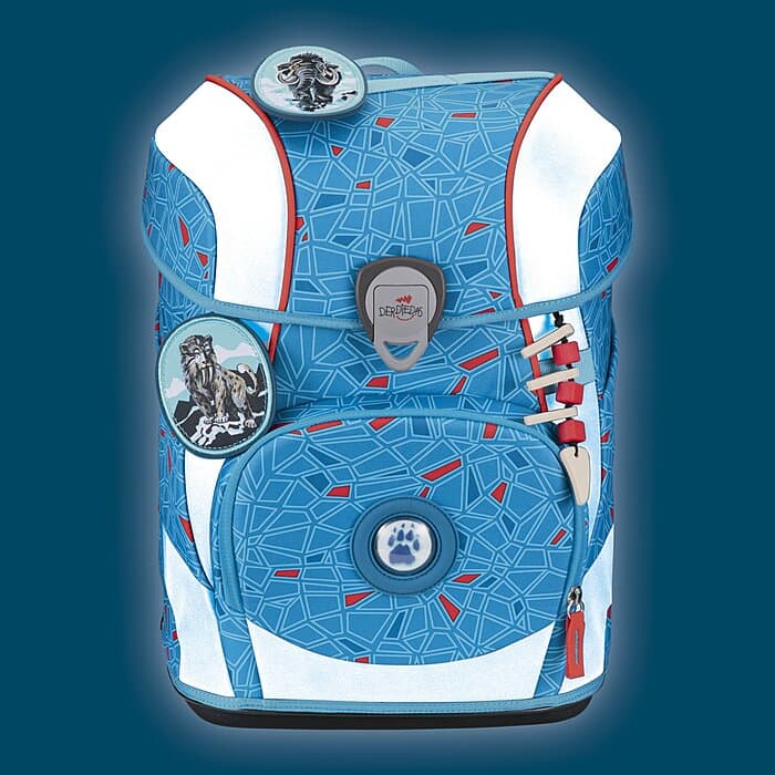 DerDieDas ErgoFlex Tiny Superflash Schulranzen Set Blue Ice