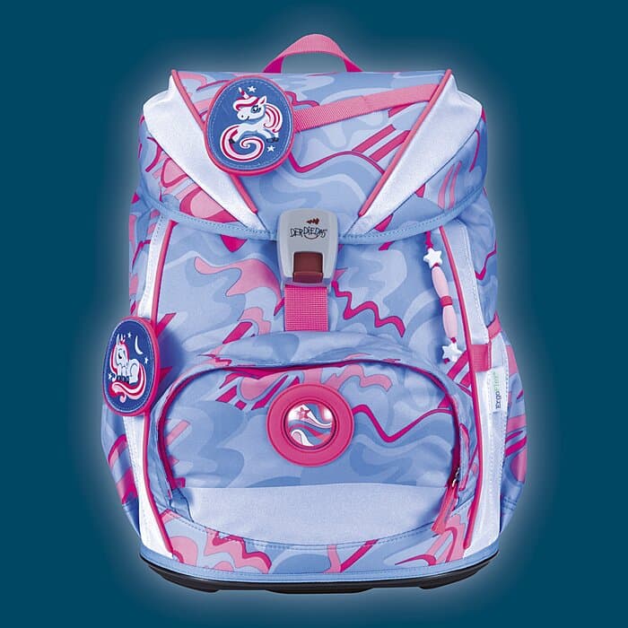 DerDieDas ErgoFlex Light Superflash Schulranzen Set Magic Unicorn