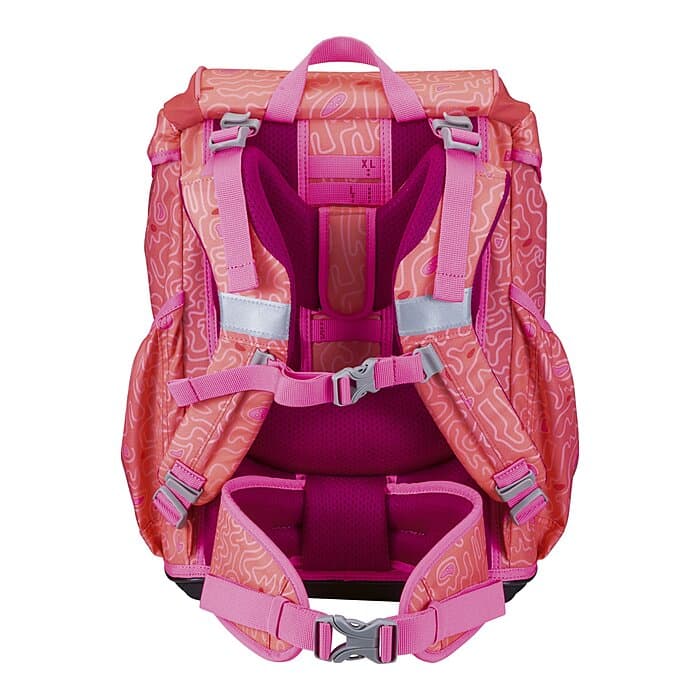 DerDieDas ErgoFlex Light Superflash Schulranzen Set Coral Reef