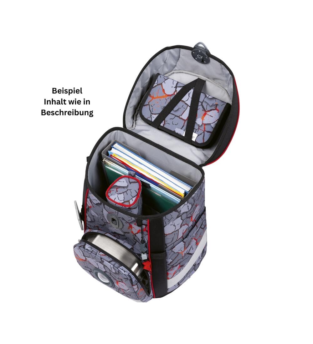 DerDieDas ErgoFlex Easy Schulranzen Set Dragon Flame 6-teilig