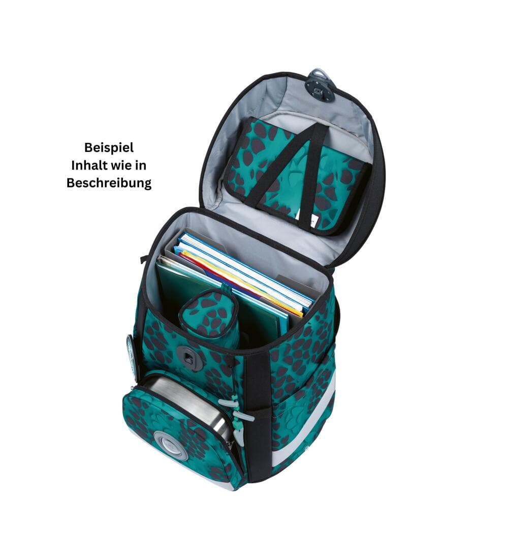 DerDieDas ErgoFlex Easy Schulranzen Set Reptile Rush 6-teilig