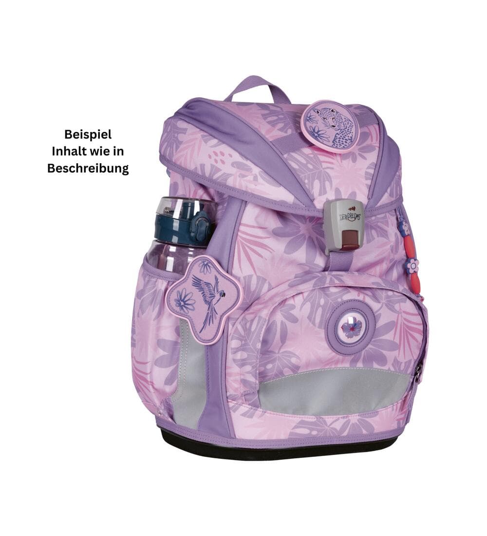 DerDieDas ErgoFlex Light Schulrucksack Set Safari Vibes 6-teilig