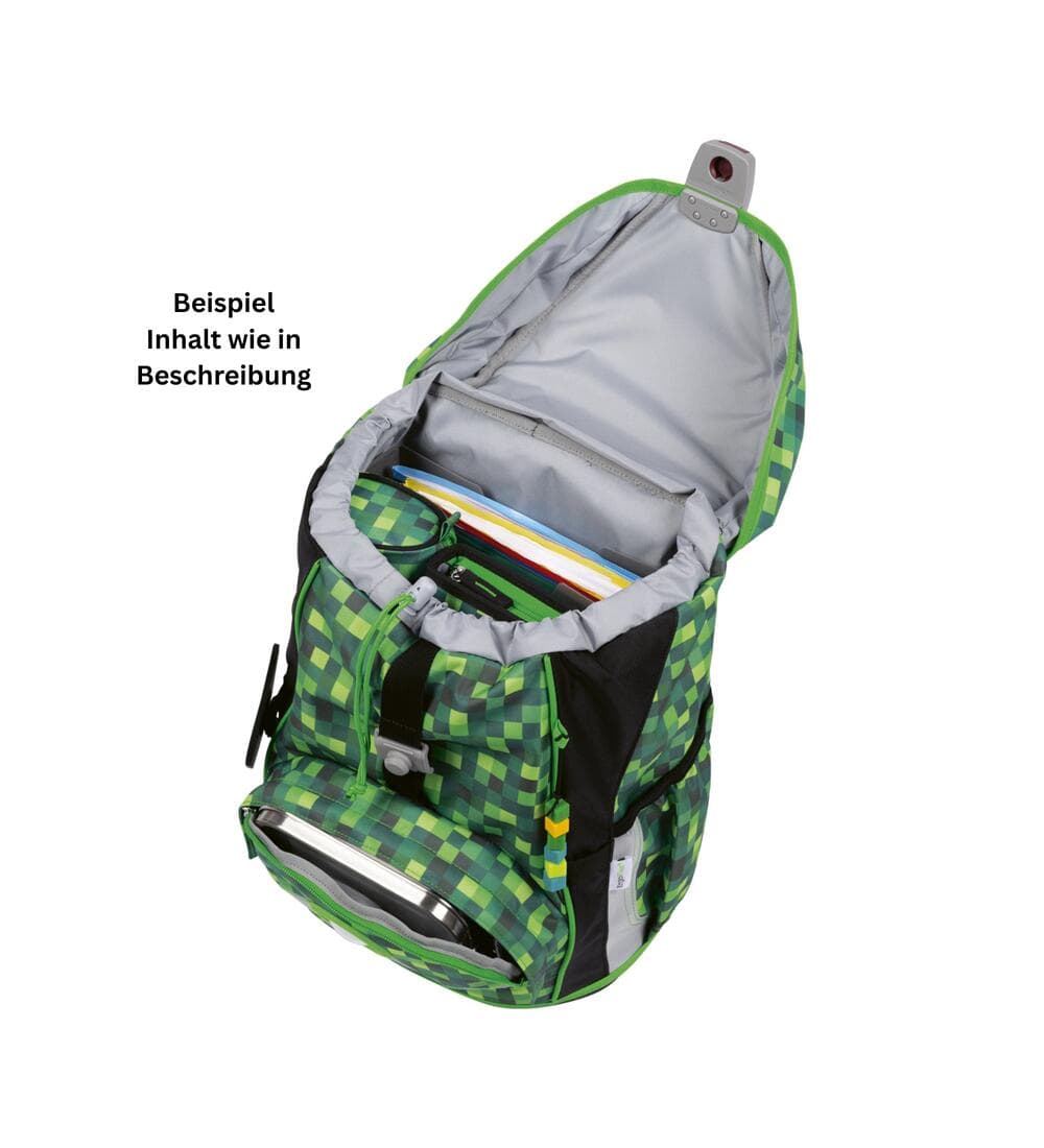 DerDieDas ErgoFlex Light LED Schulrucksack Set Tech Buddies 6tlg.