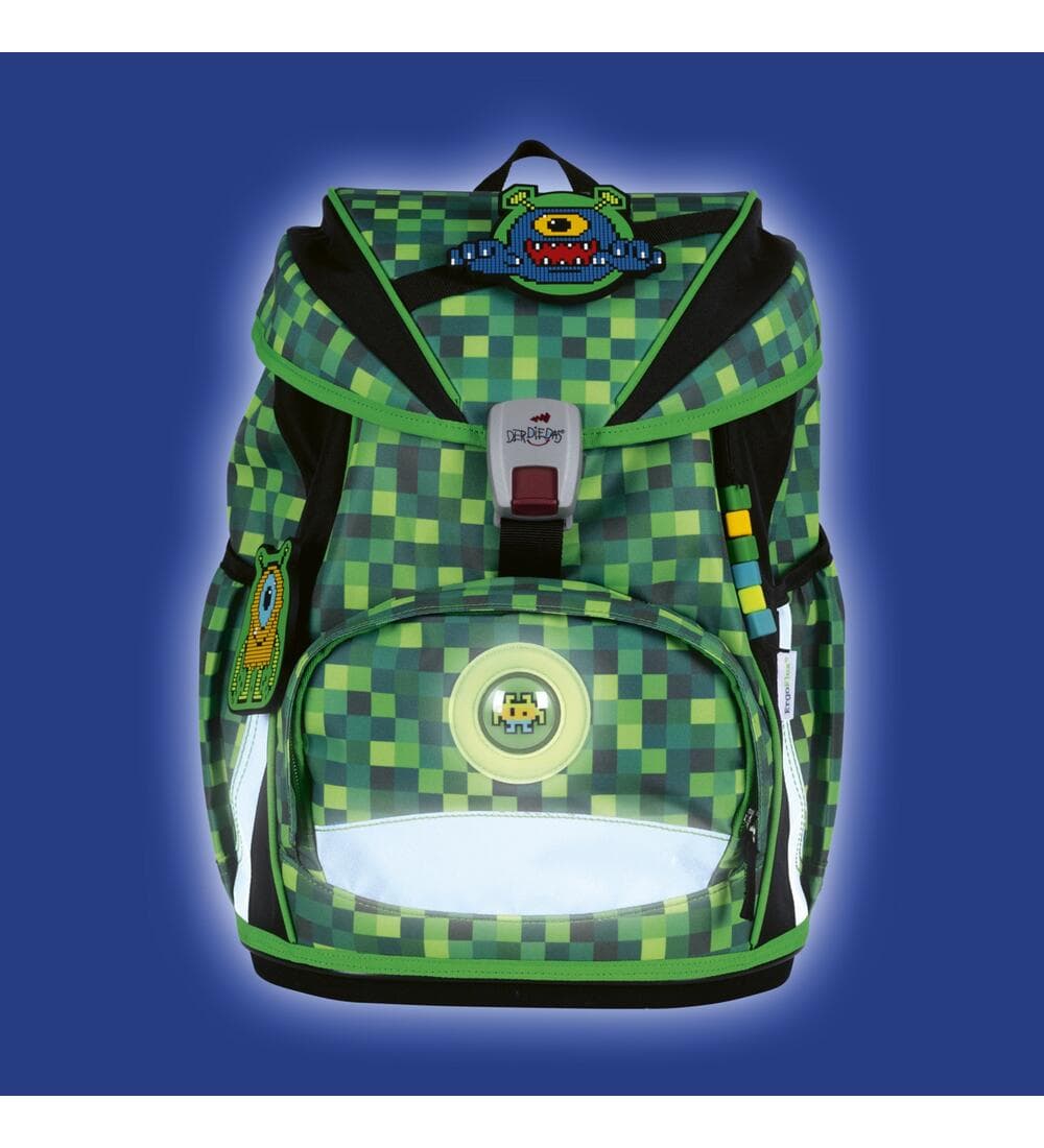 DerDieDas ErgoFlex Light LED Schulrucksack Set Tech Buddies 6tlg.