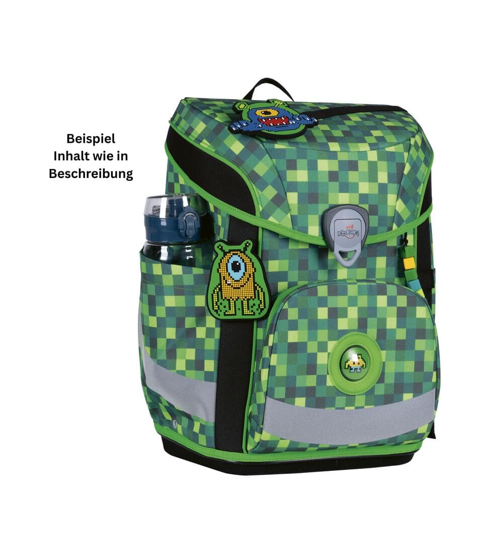 DerDieDas ErgoFlex Easy LED Schulranzen Set Tech Buddies 6-teilig
