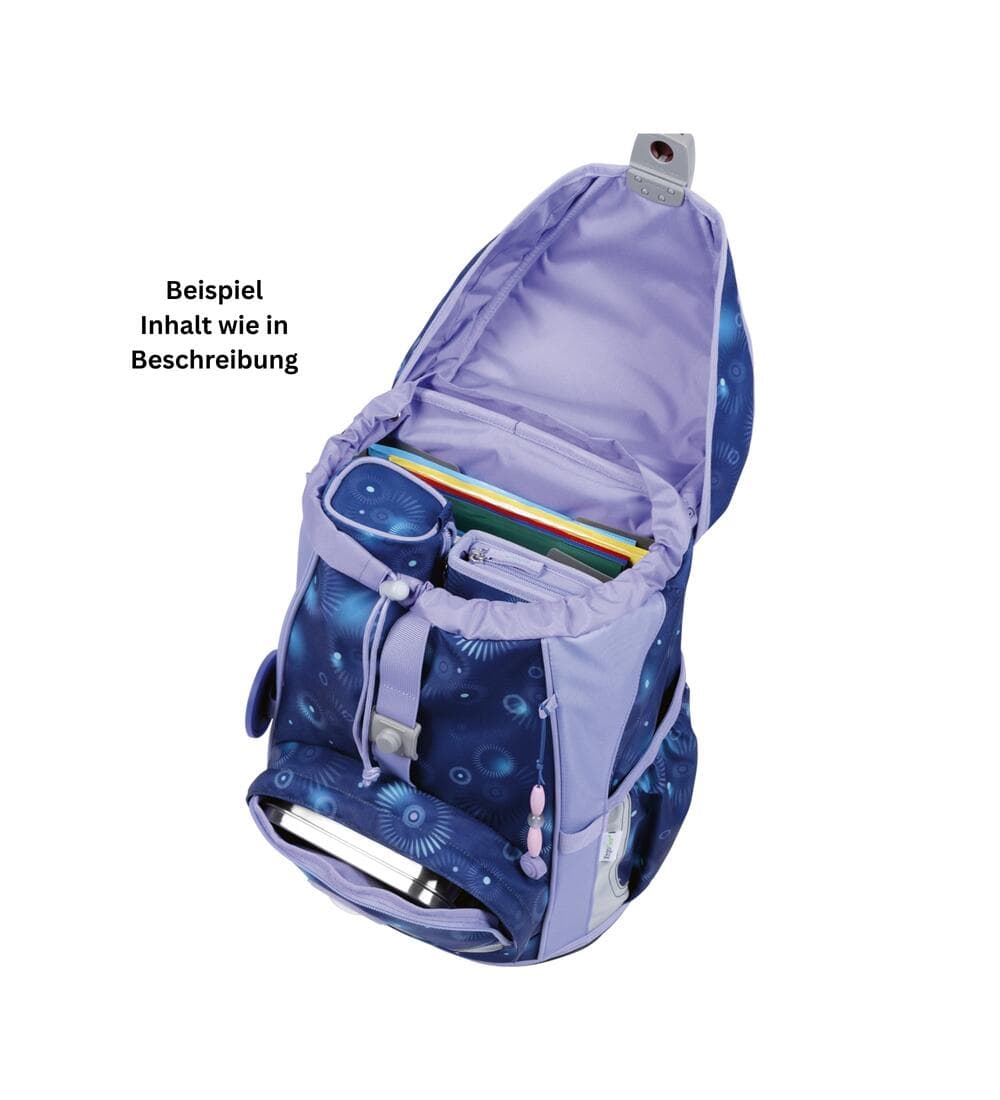 DerDieDas ErgoFlex Light LED Schulrucksack Set Fantasy Spark 6tlg.