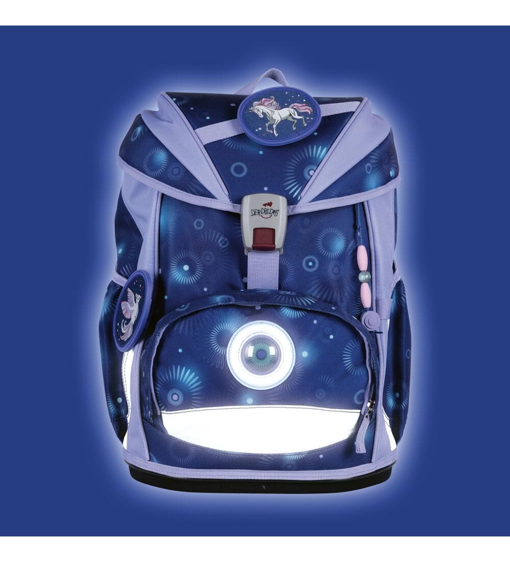 DerDieDas ErgoFlex Light LED Schulrucksack Set Fantasy Spark 6tlg.