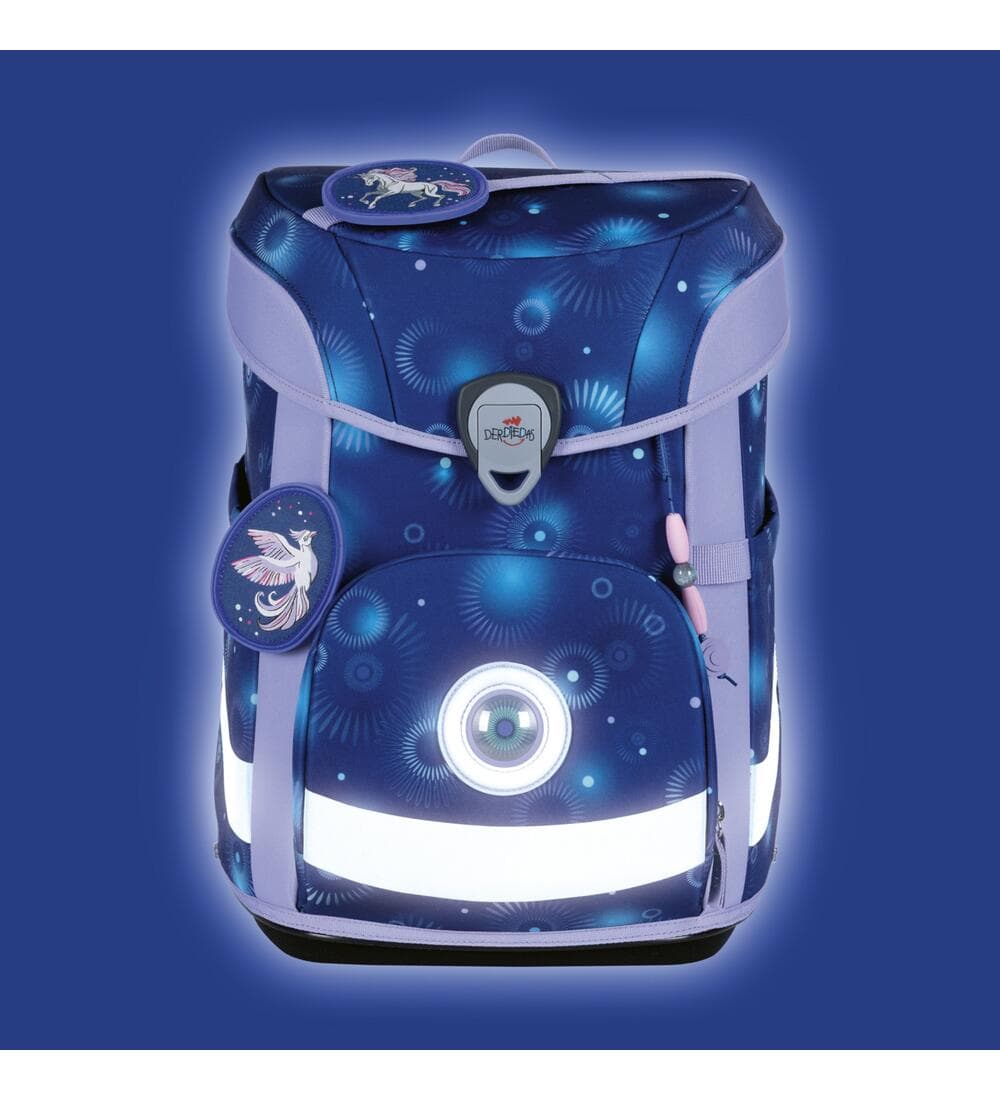 DerDieDas ErgoFlex Easy LED Schulranzen Set Fantasy Spark 6-teilig