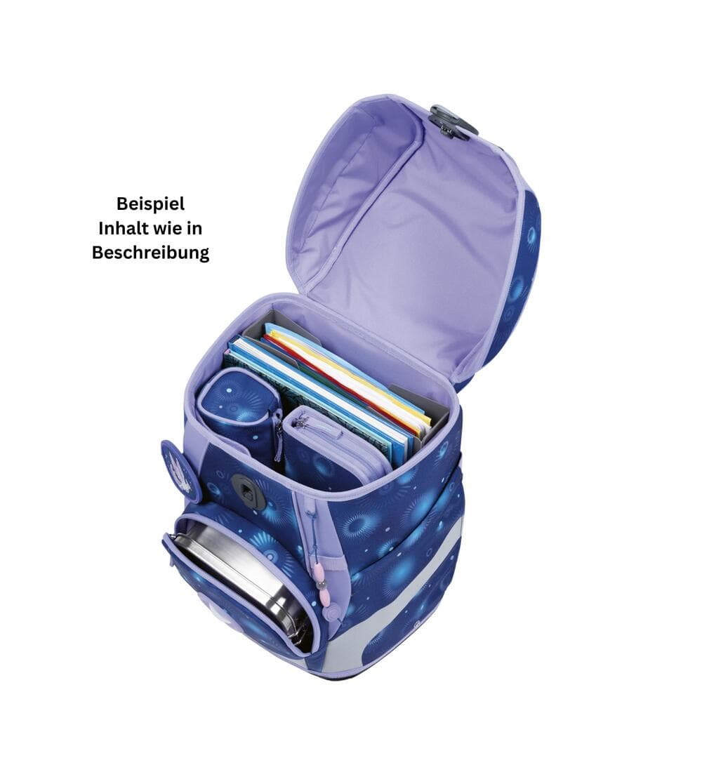 DerDieDas ErgoFlex Tiny LED Schulranzen Set Fantasy Spark 6-teilig