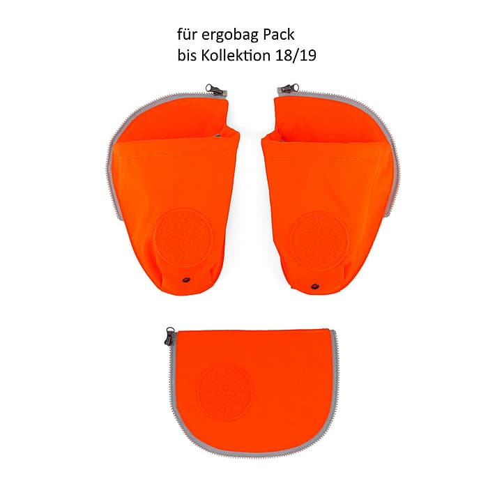 ergobag pack Sicherheitsset Seitentaschen orange bis 18/19