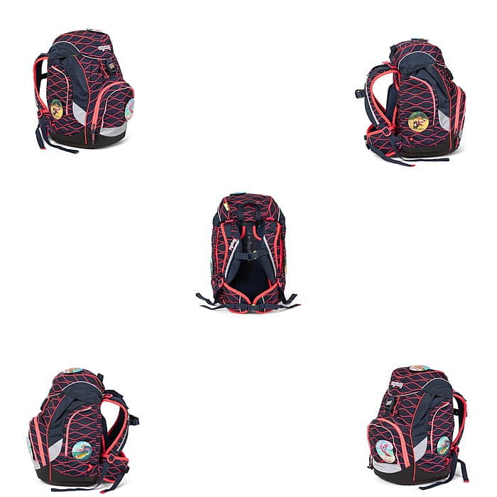Ergobag Pack WellenreitBär Schulrucksack Set 6 tlg.