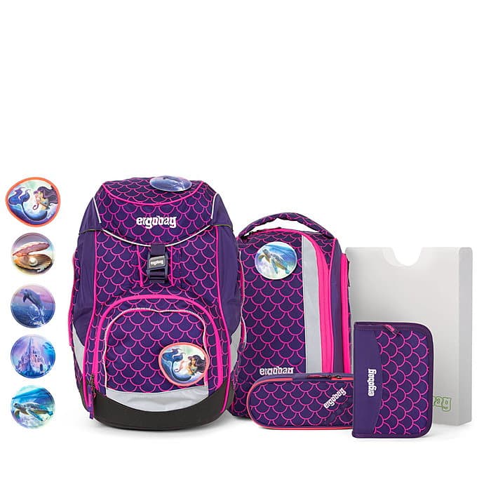 Ergobag Pack PerlentauchBär Schulrucksack Set 6 tlg.