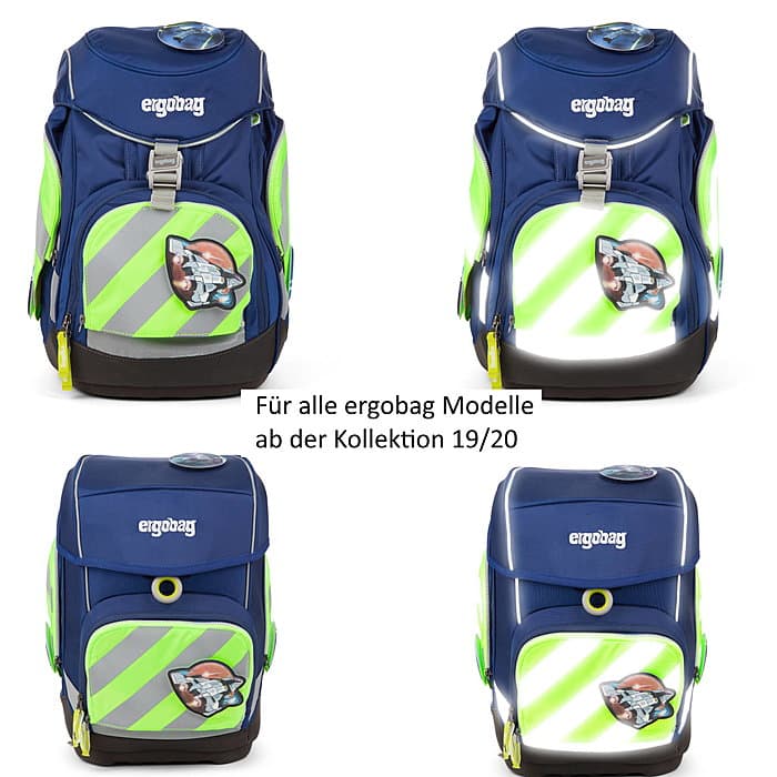 Ergobag Sicherheitsset grün mit Reflektorstreifen