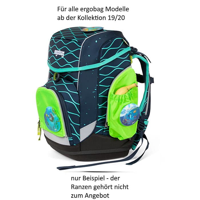 Ergobag Seitentaschen Zip-Set grün ab 2019/2020