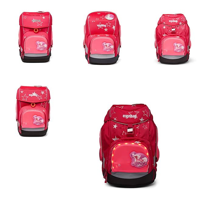 Ergobag LED Zip Set pink, pack, cubo, cubo light