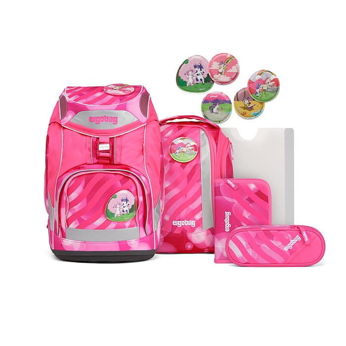 Ergobag Pack KuntBärbuntes Einhorn Schulrucksack-Set