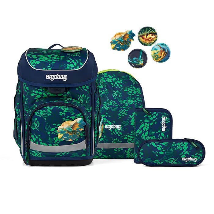 Ergobag Cubo Schulranzen Set DrachenbezwingBär