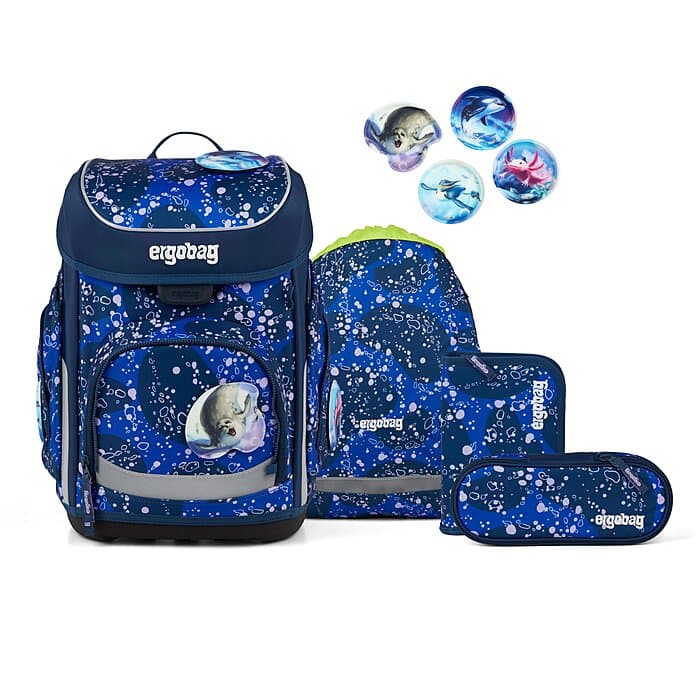 Ergobag Cubo Schulranzen Set OzeanBärwohner