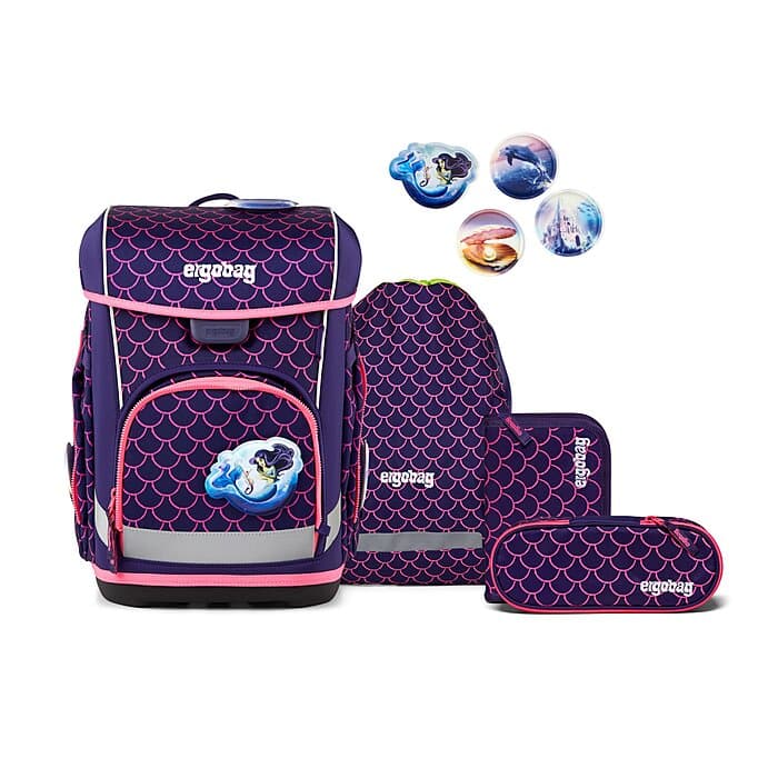 Ergobag Cubo light Schulranzen Set PerlentauchBär