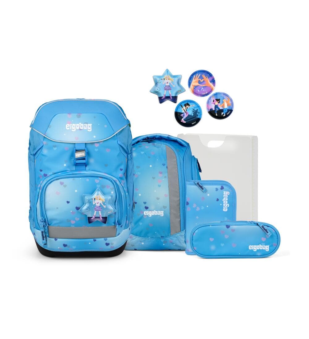 Ergobag Pack Schulrucksack Set BühnenfieBär 6-teilig