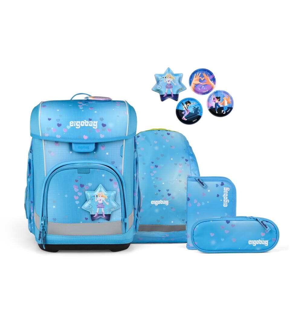 Ergobag Cubo light Schulranzen Set BühnenfieBär 5-teilig