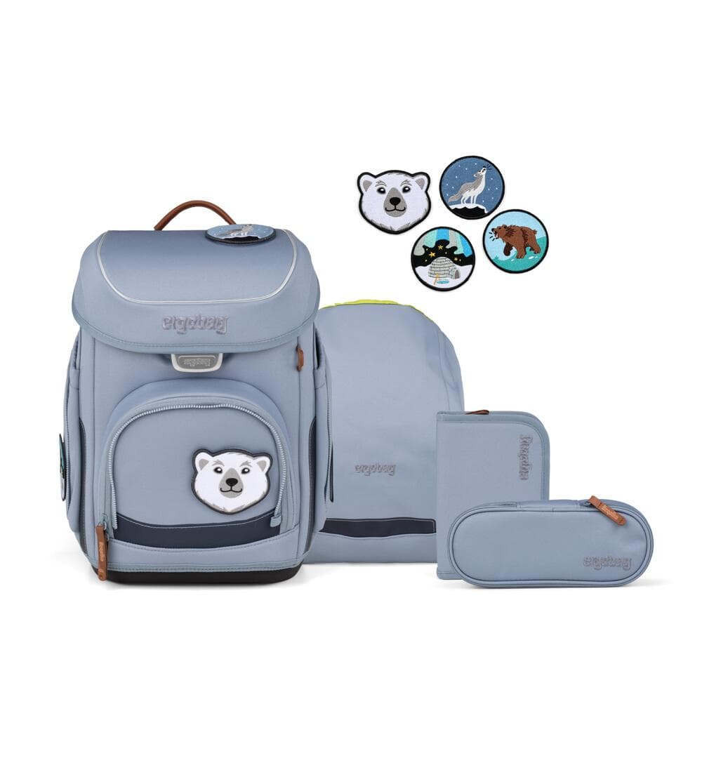 Ergobag Cubo Schulranzen Set FährtenlesBär 5-teilig