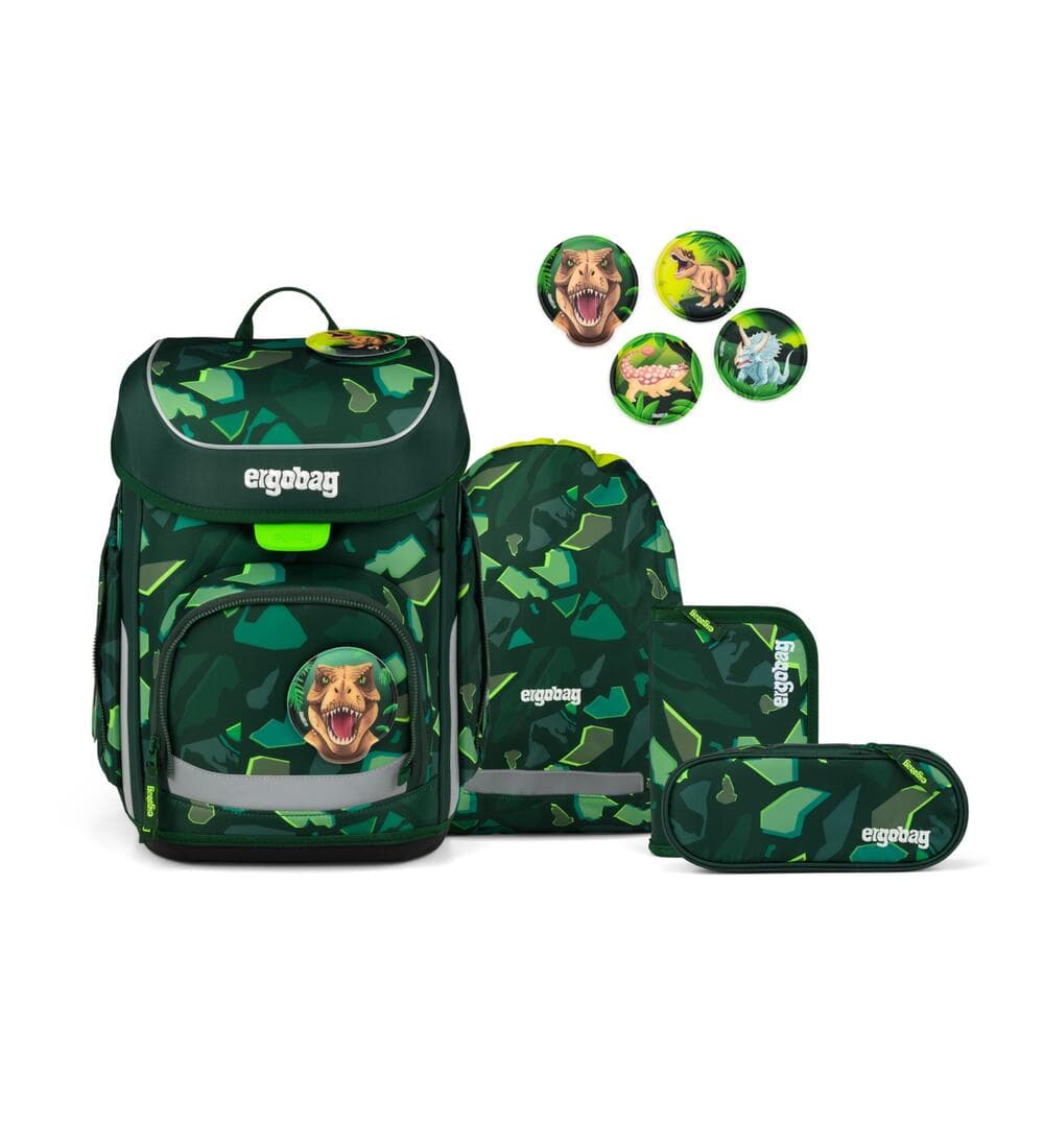 Ergobag Cubo Schulranzen Set DinosauriBär 5-teilig