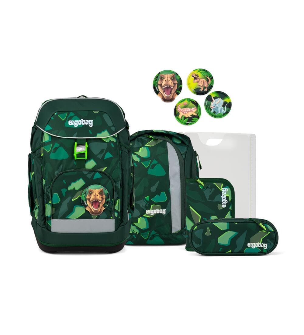 Ergobag Maxi Schulrucksack Set DinosauriBär 6-teilig
