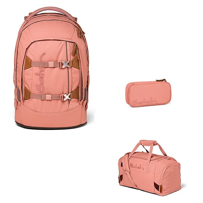 Satch Pack Nordic Coral 3tlg Schulrucksack-Set