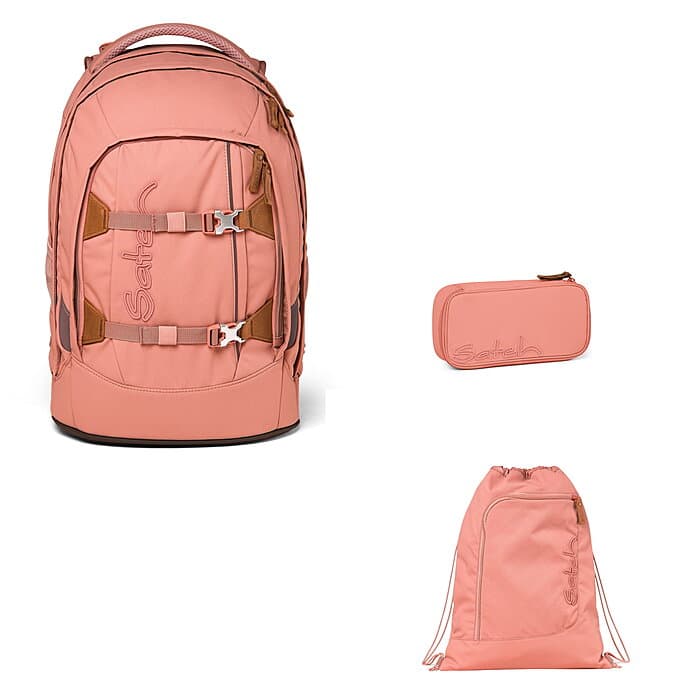 Satch Pack Nordic Coral 3tlg Schulrucksack-Set