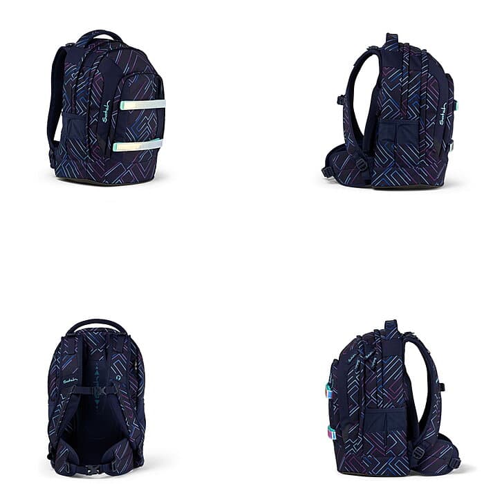 Satch Pack Purple Laser 4tlg Schulrucksack-Set