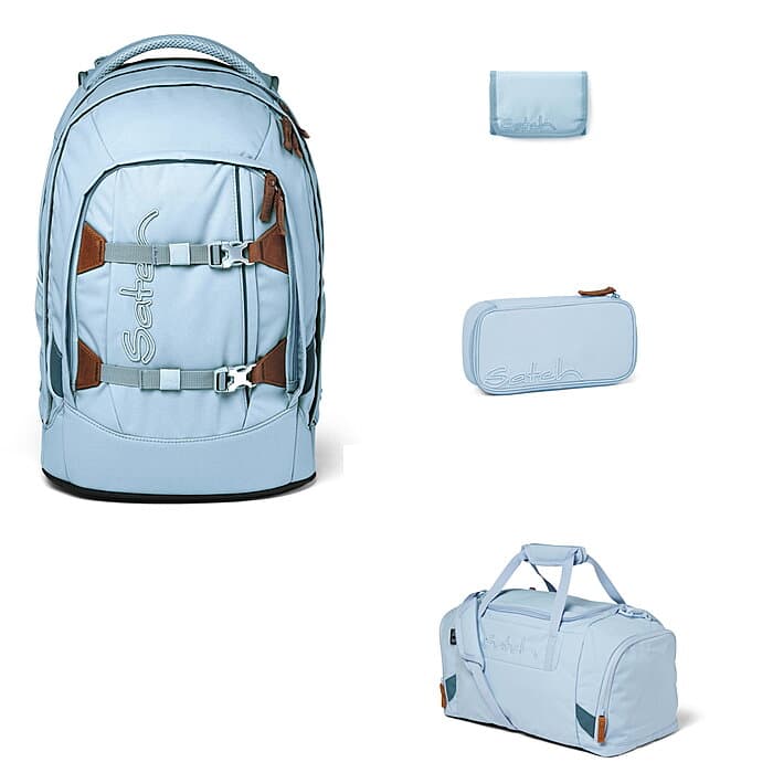 Satch Pack Nordic Ice Blue 4tlg Schulrucksack-Set